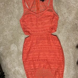 Cut Out High Low Dress